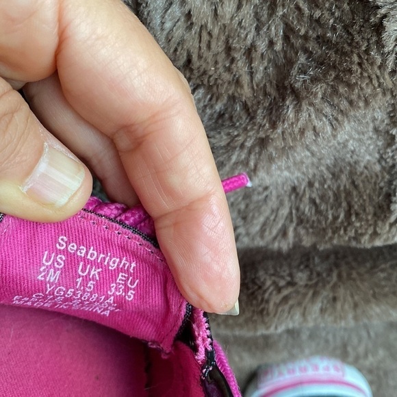 Sperry Sz 2 Seabright Black and Pink Topsider Shoe - Picture 6 of 11